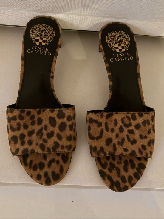 Vince Camuto Shoes - Leopard Print Slide Sandals